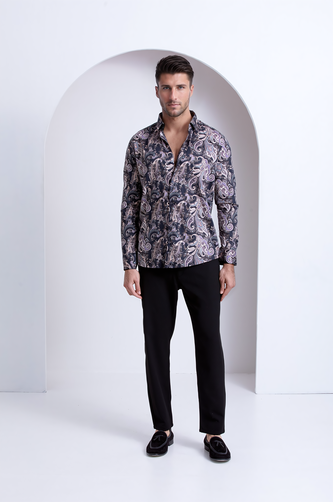 Luxe Paisley Printed Shirt