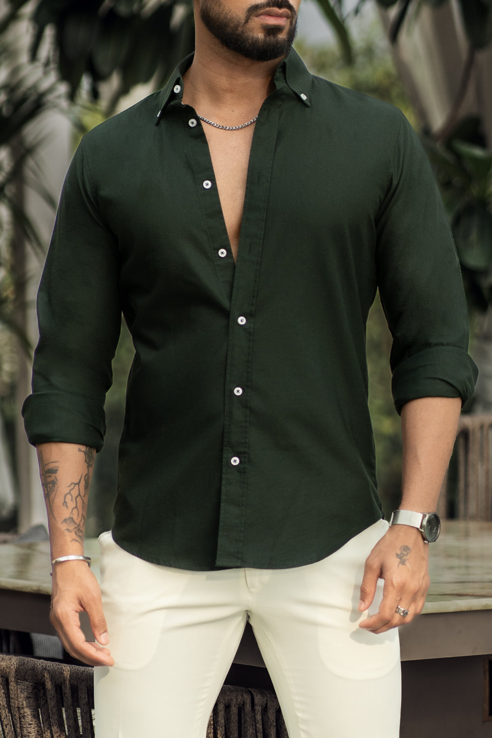 Green Buttondown Oxford Shirt