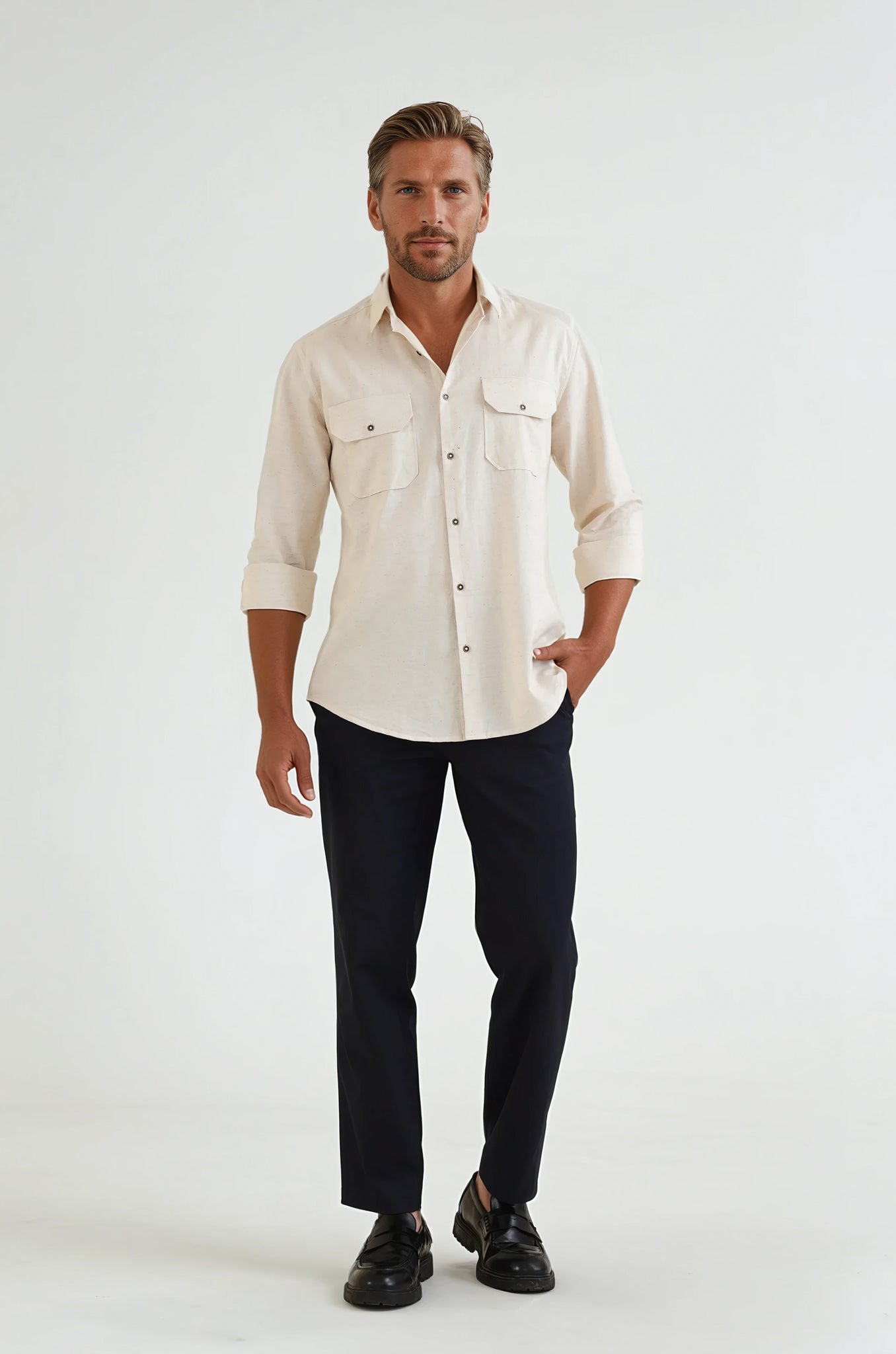 Heritage Beige Linen Shirt