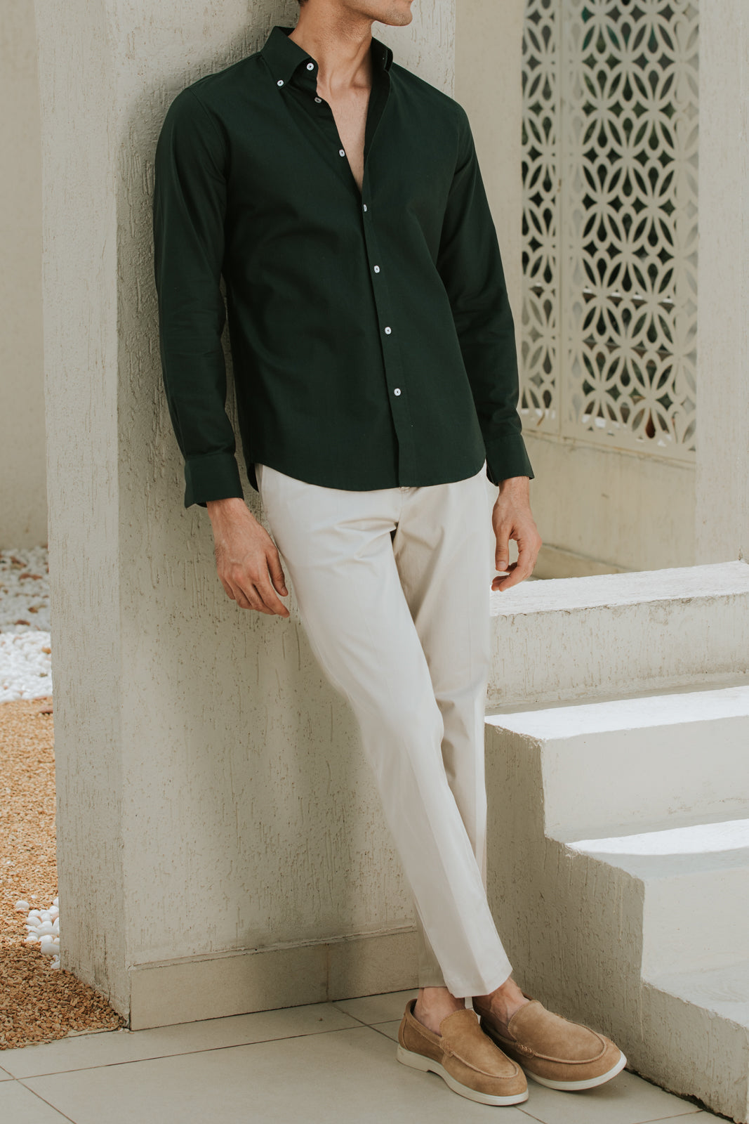 Green Buttondown Oxford Shirt