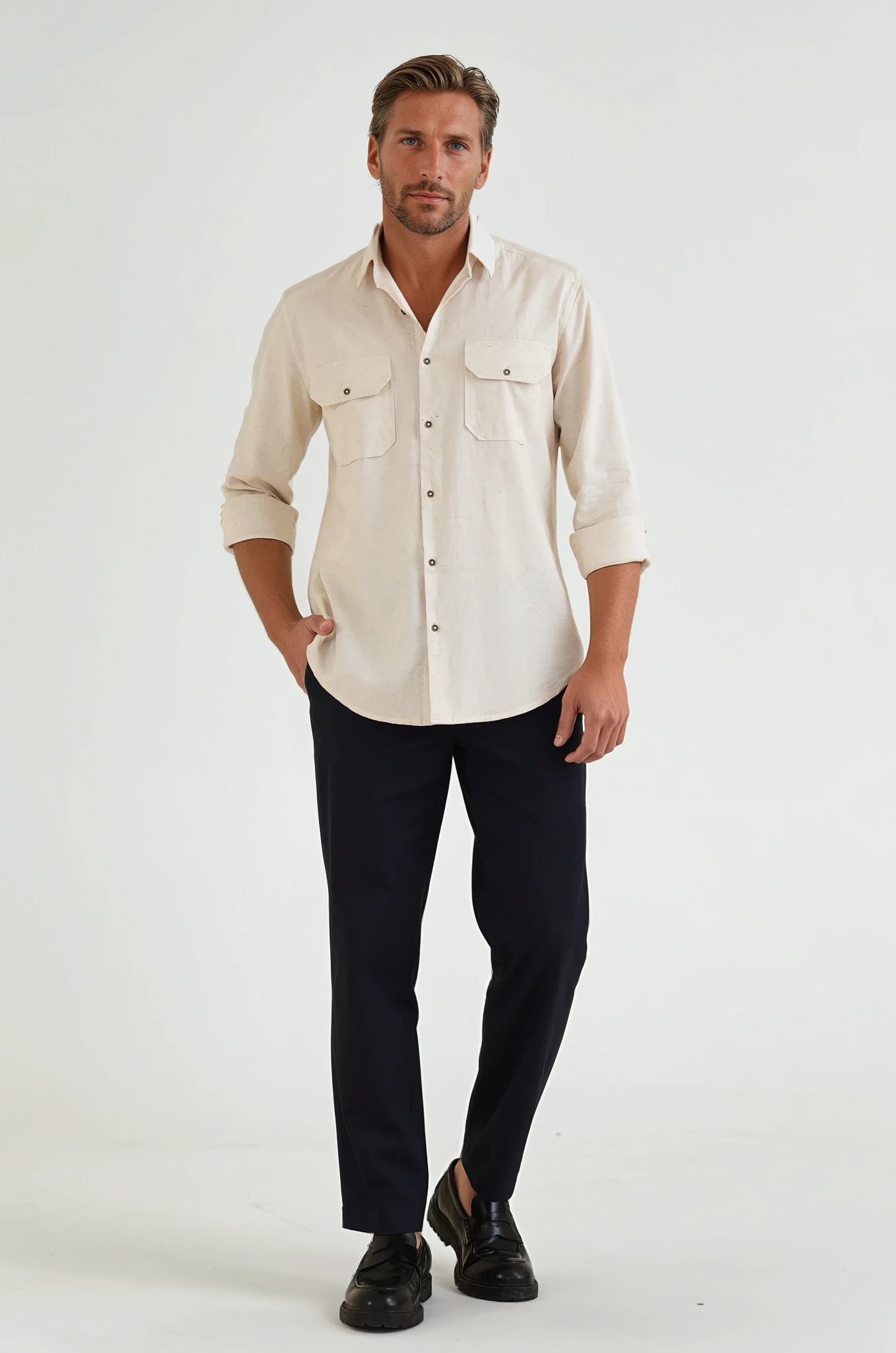 Heritage Beige Linen Shirt