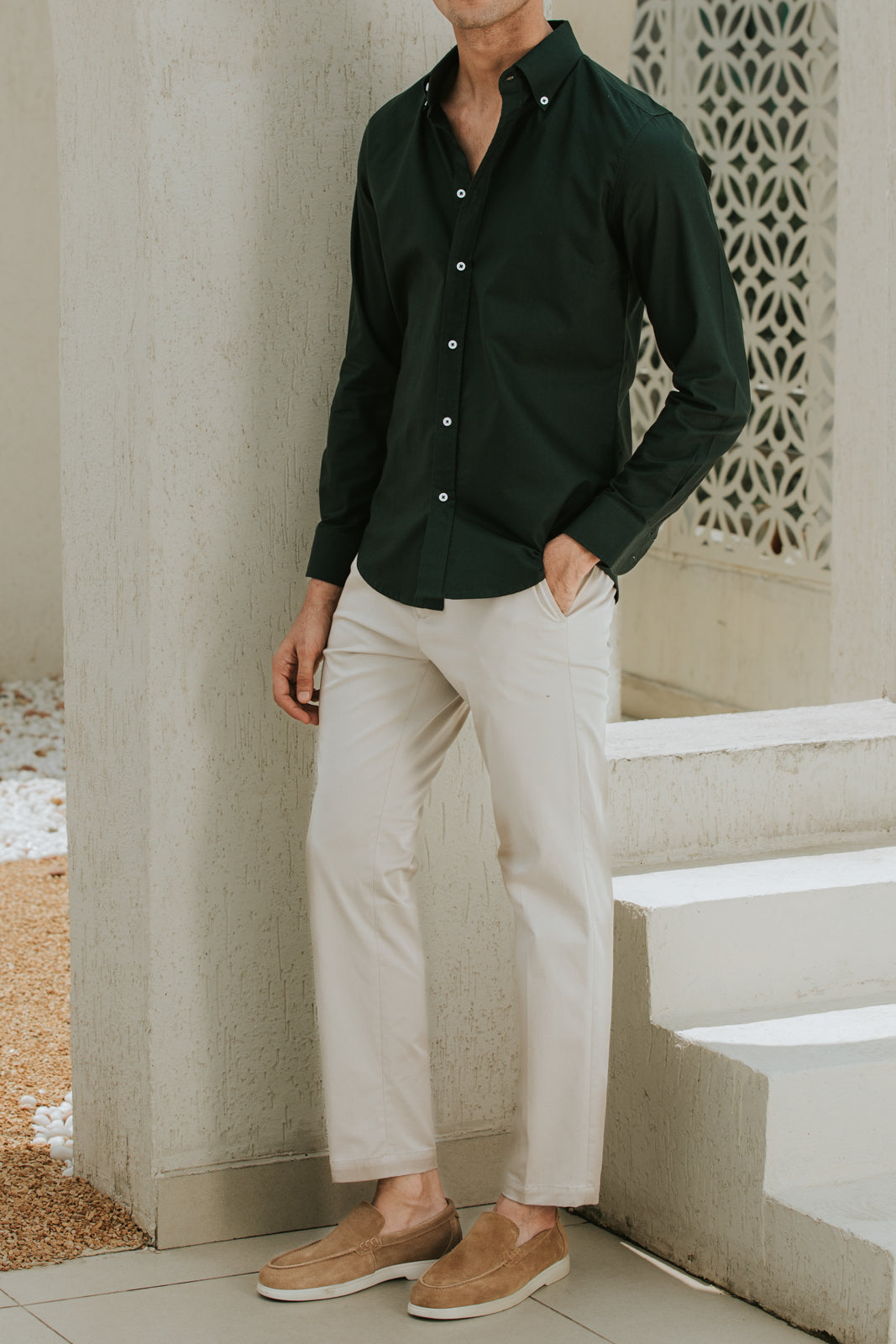 Green Buttondown Oxford Shirt