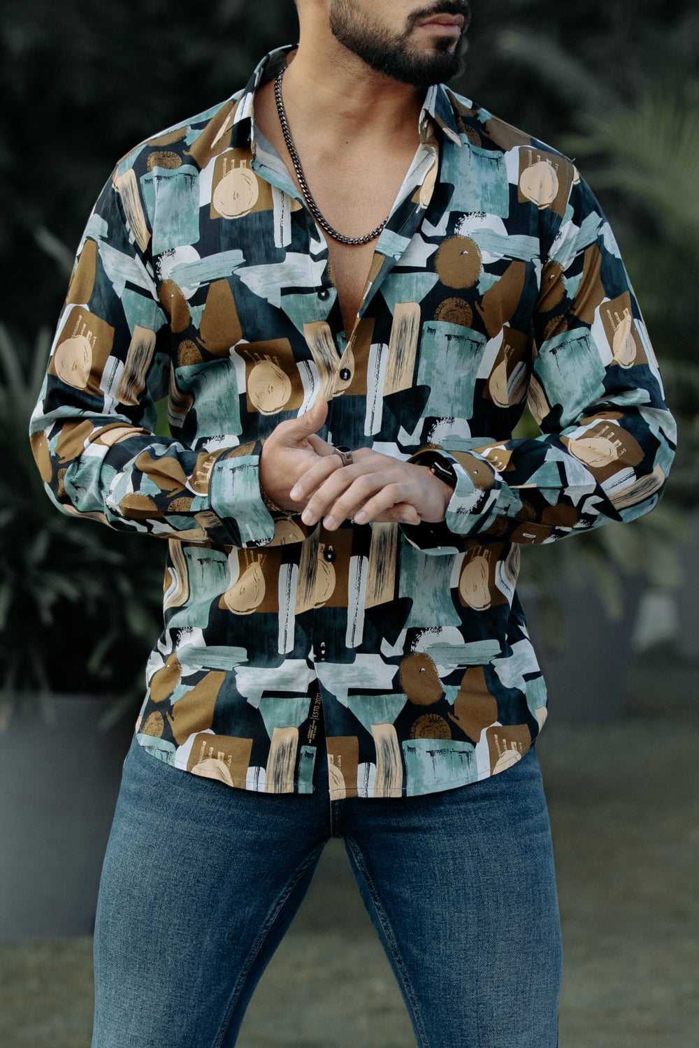 Casual Abstract Printed Shirt