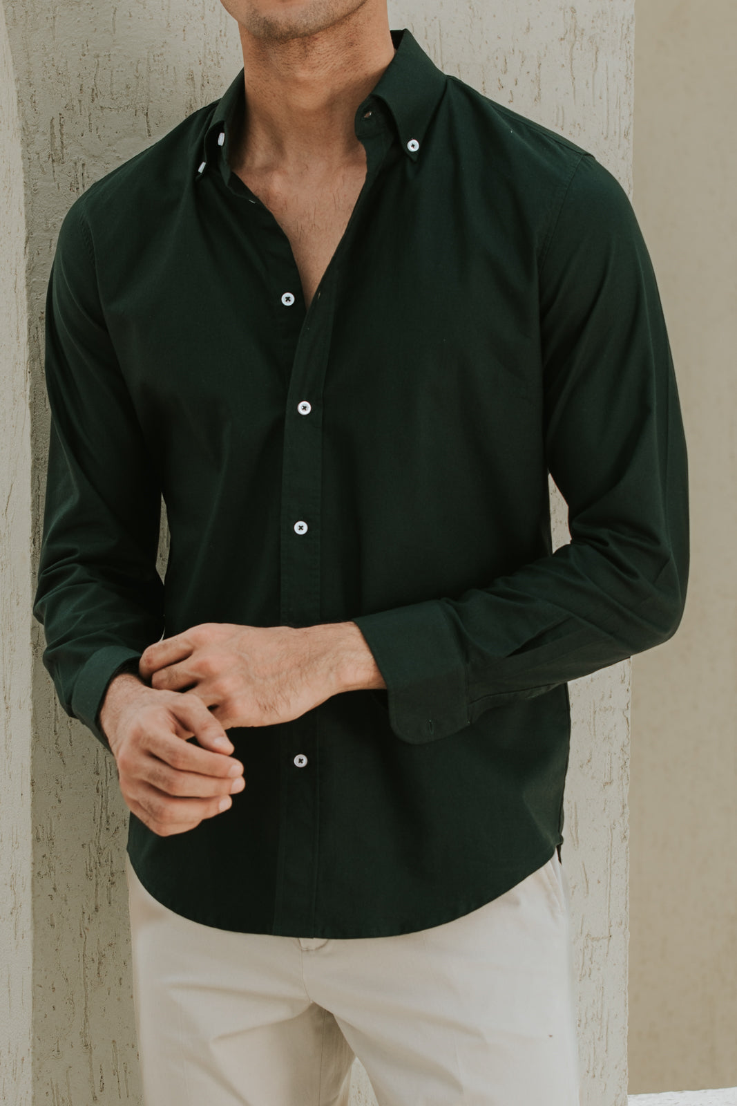 Green Buttondown Oxford Shirt