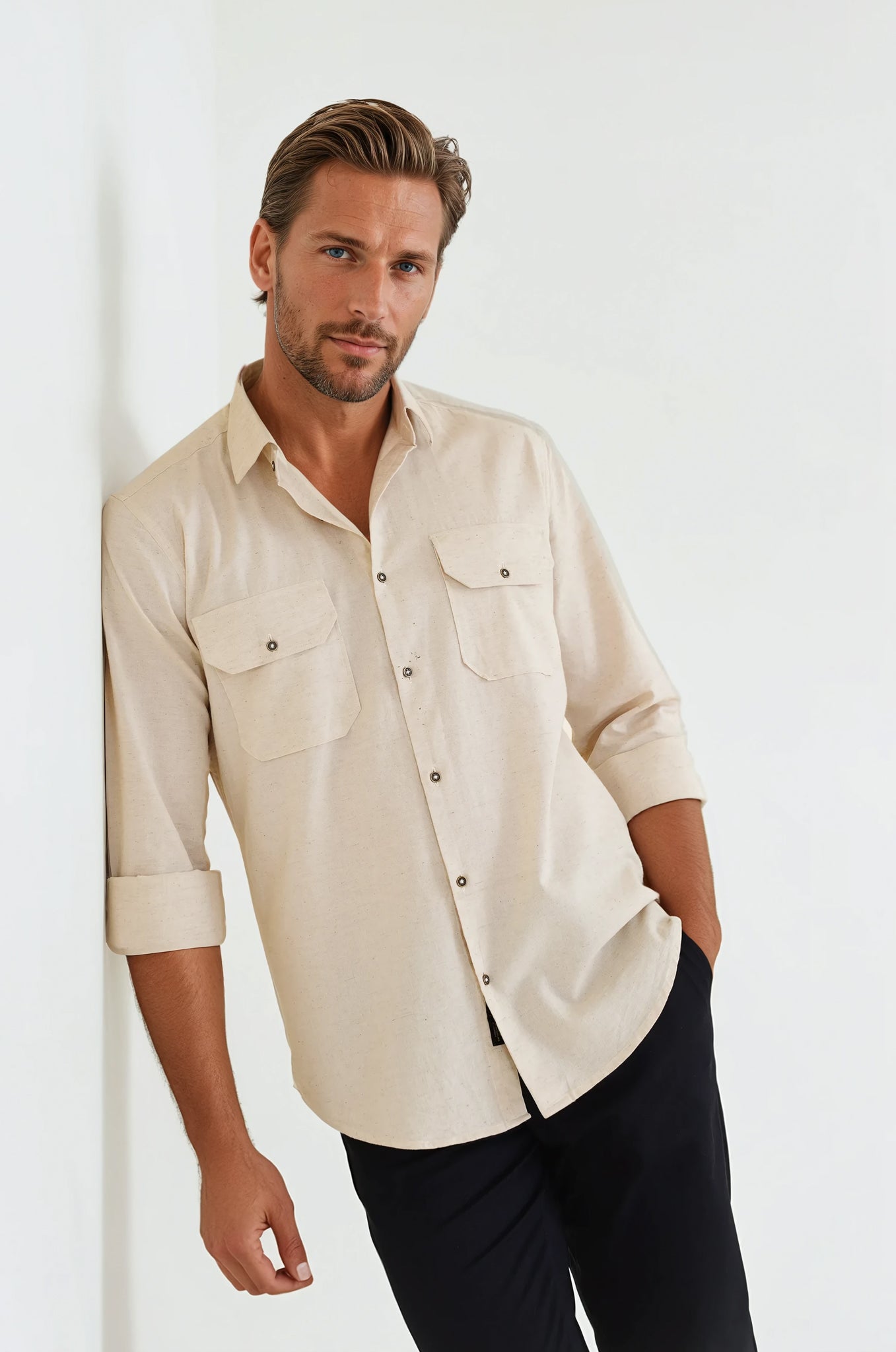 Heritage Beige Linen Shirt