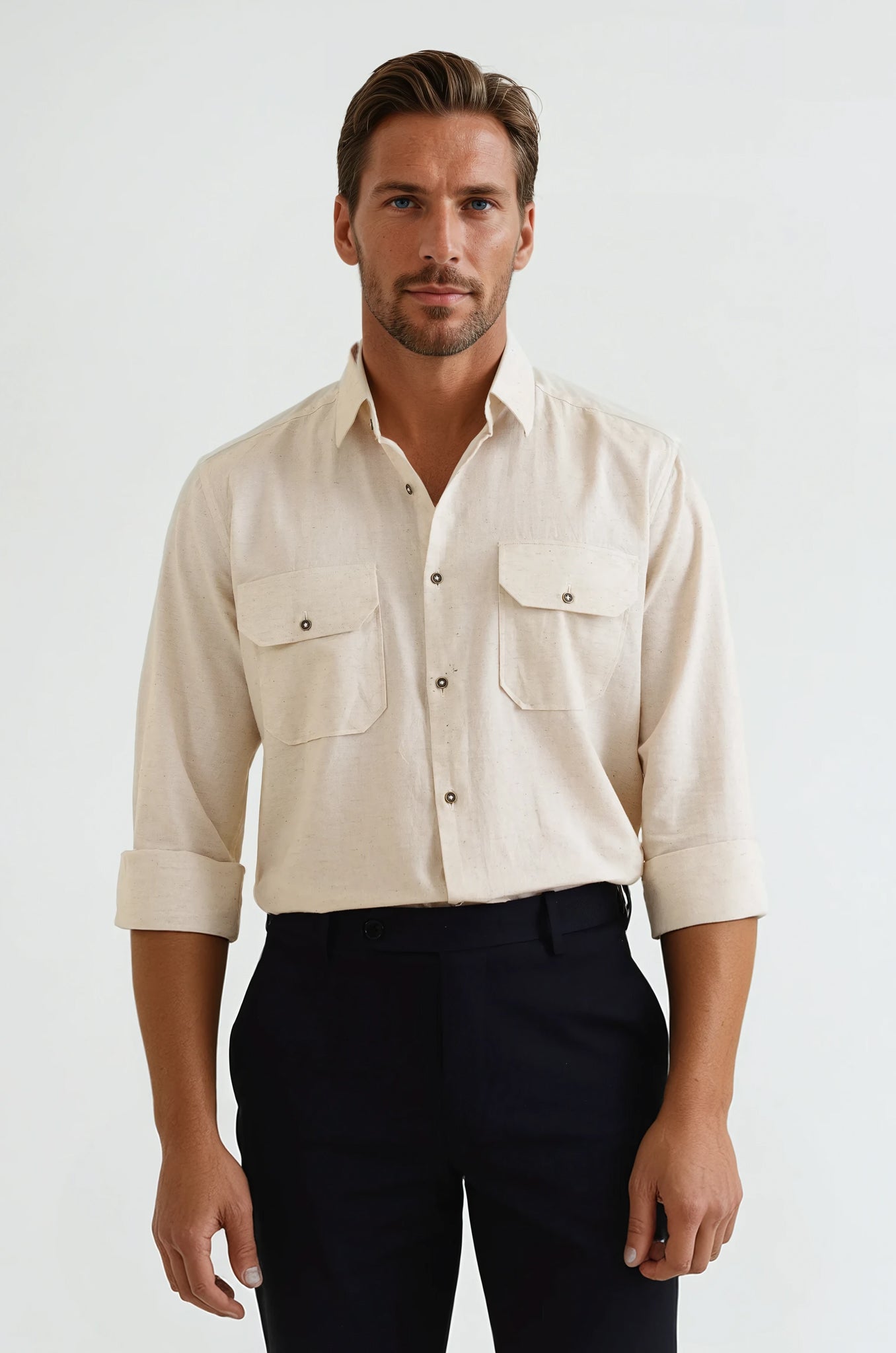 Heritage Beige Linen Shirt