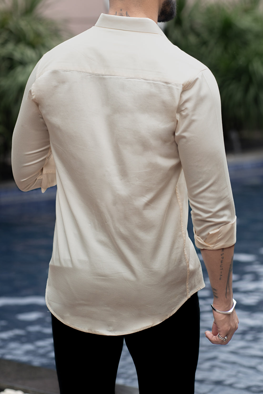 Classic Cream Cotton Shirt