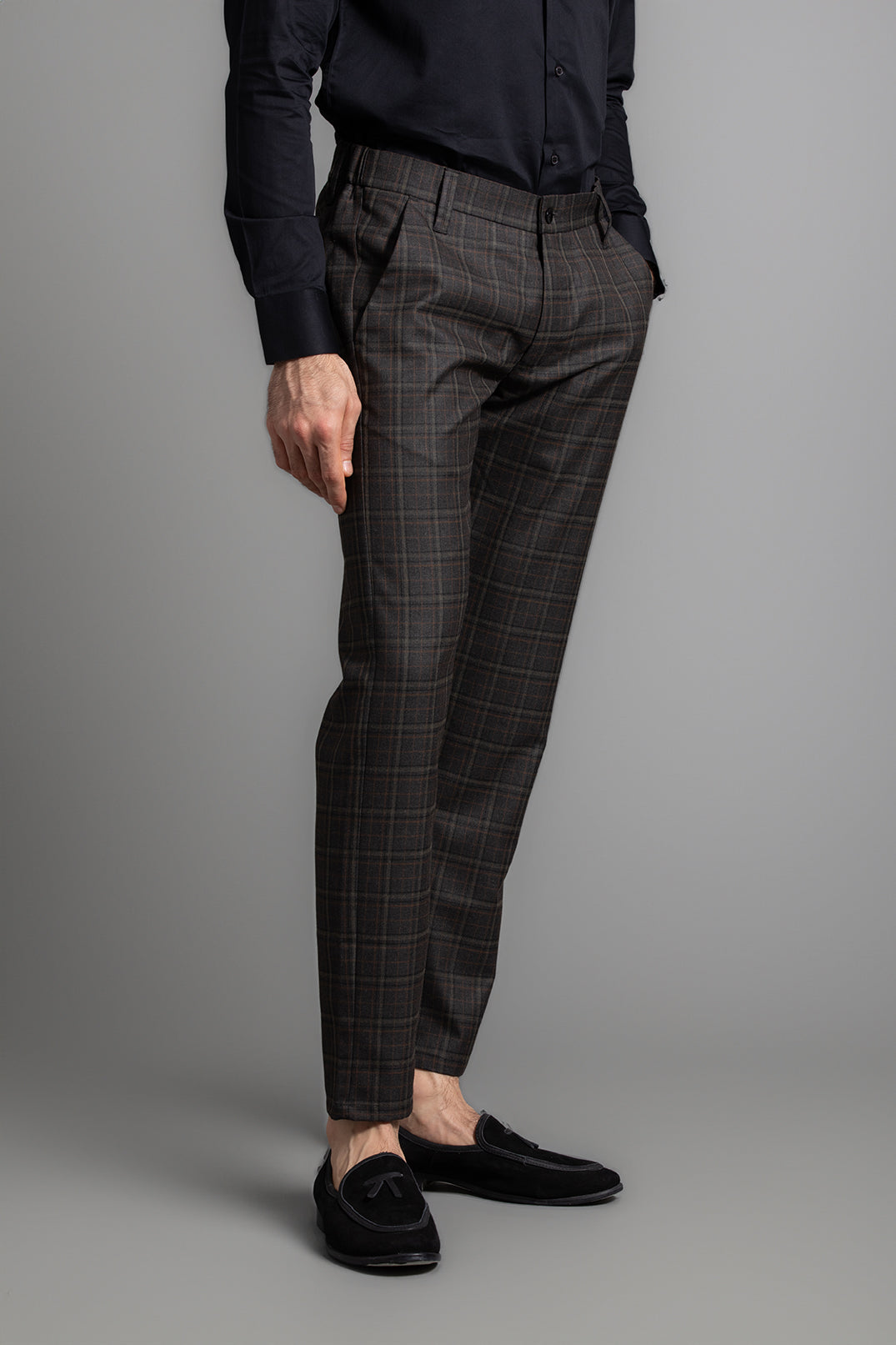 BROWN CHECKERED TROUSERS - LIMITED EDITION