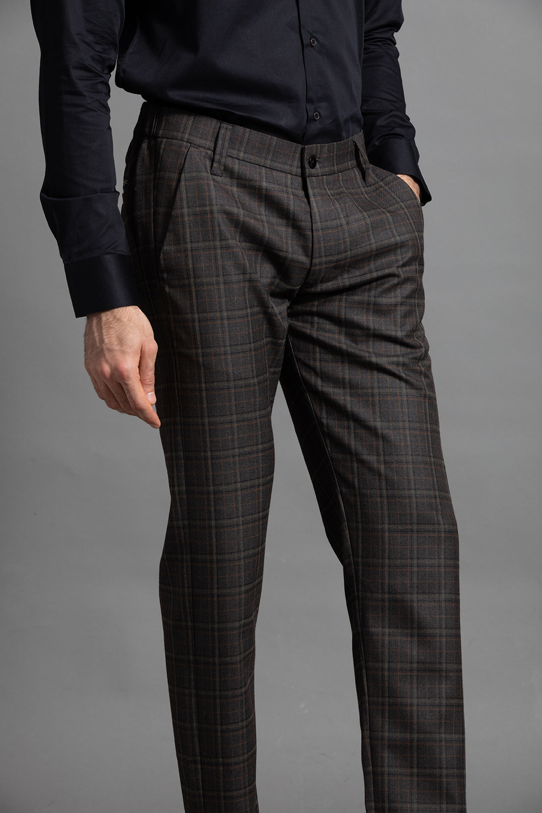 BROWN CHECKERED TROUSERS - LIMITED EDITION