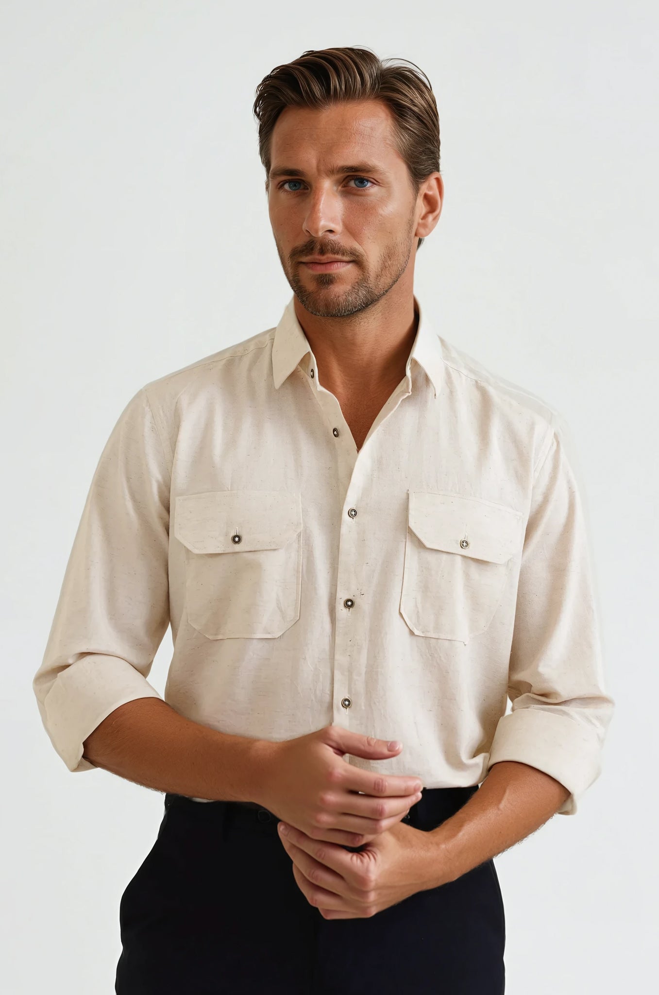 Heritage Beige Linen Shirt