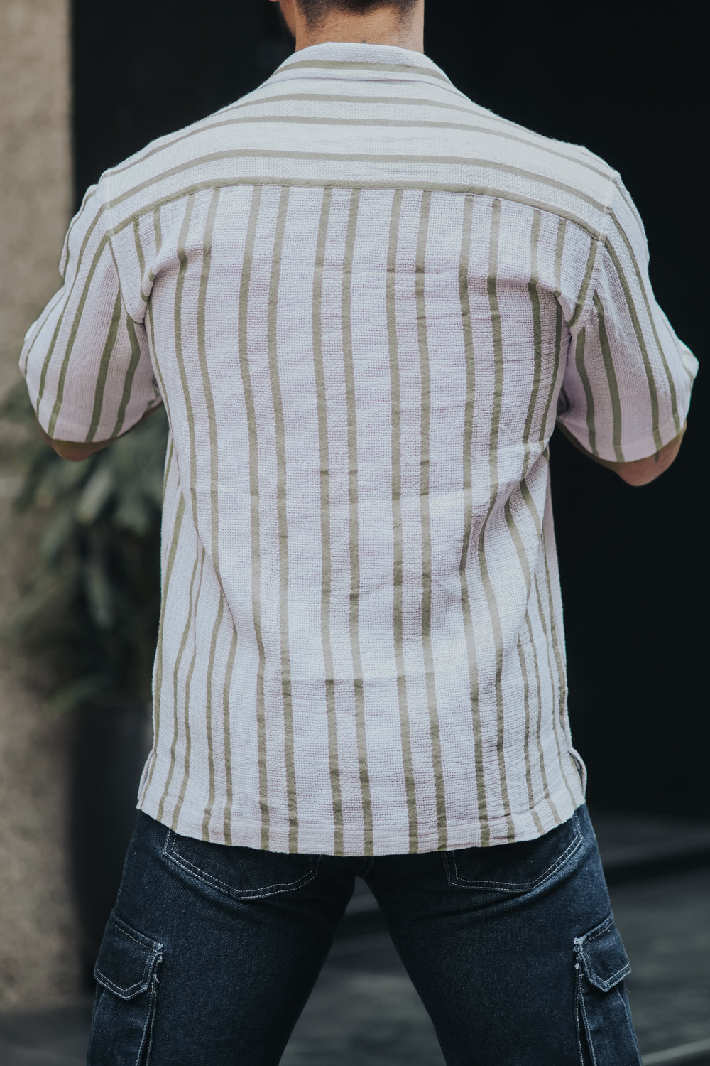 Textured Striped Shirt