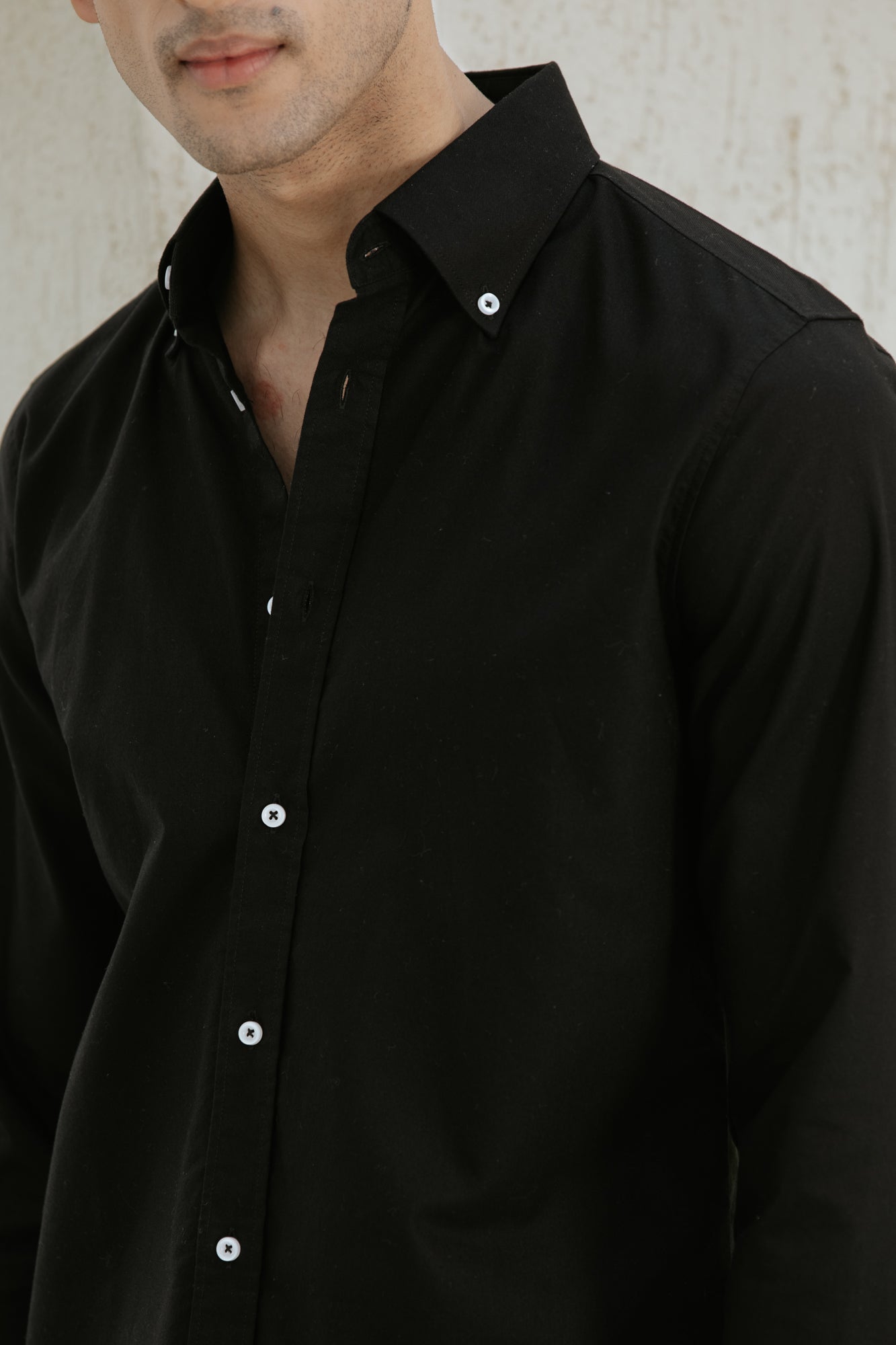 Black Buttondown Oxford Shirt