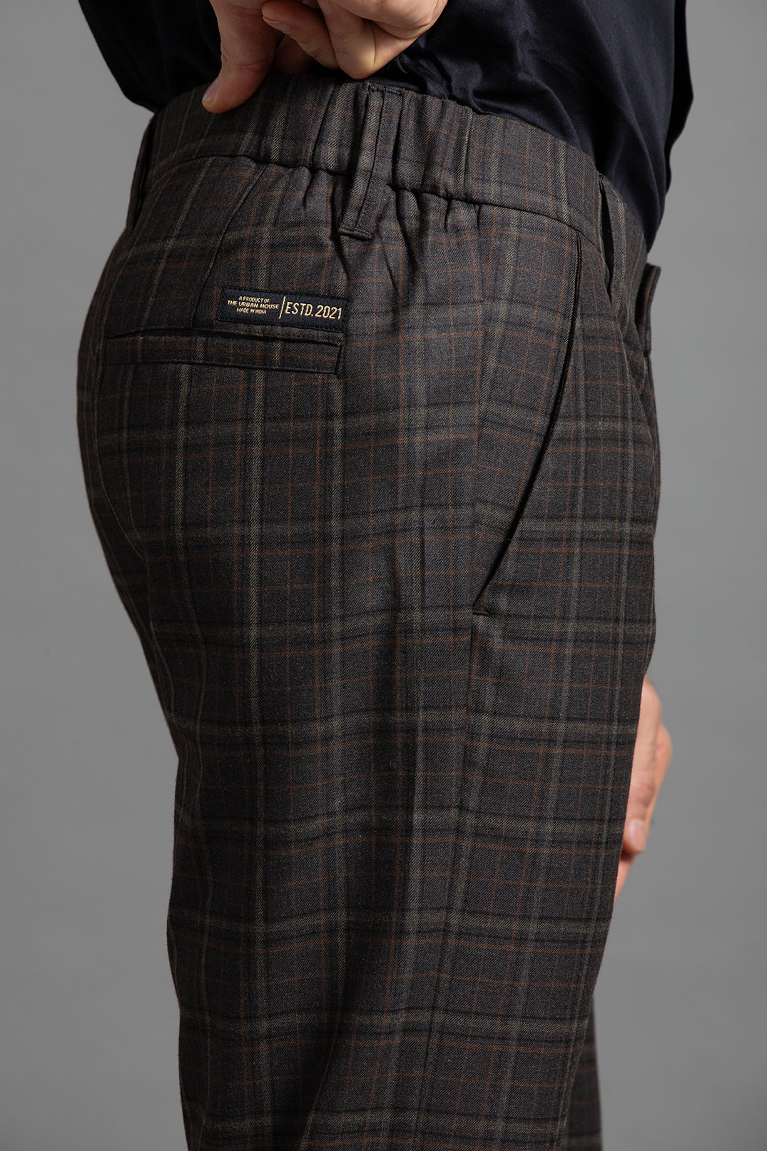 BROWN CHECKERED TROUSERS - LIMITED EDITION